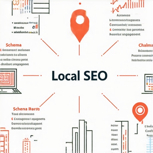Diagram illustrating advanced local SEO tactics for Gilbert businesses