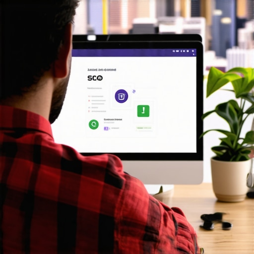 Local SEO Expert in Gilbert Expert analyzing local SEO strategies with Gilbert cityscape