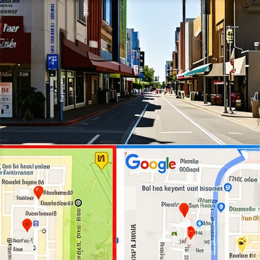 Map of Gilbert with highlighted local businesses and Google Maps interface