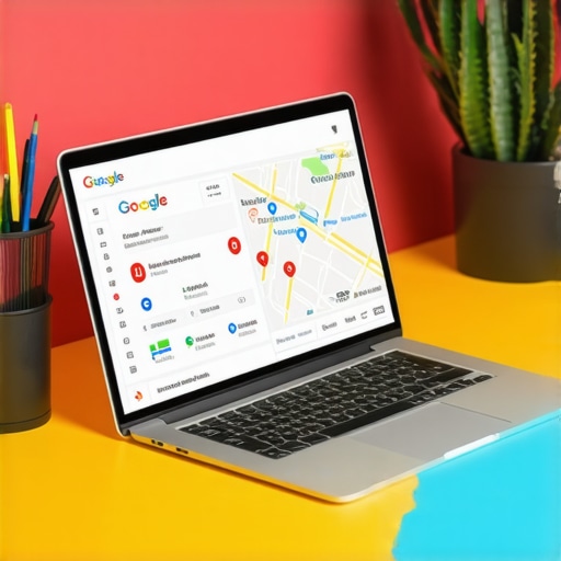 Screenshot of Google My Business dashboard with Gilbert location marked on map.
