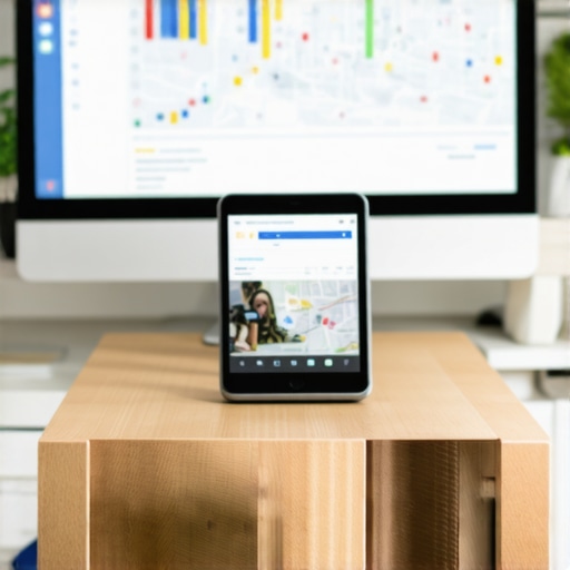 Marketing team working on local SEO in Gilbert with maps and data