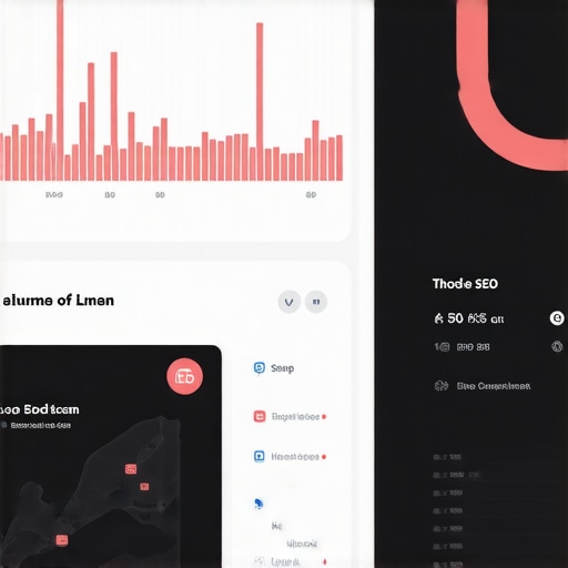 Digital SEO Dashboard for Local Visibility Close-up image of a laptop screen displaying local SEO analytics and map data