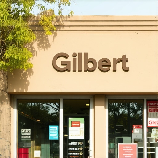 Gilbert Business Storefront Success A vibrant Gilbert retail shop with prominent signage and welcoming entrance