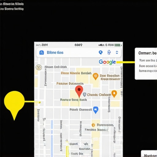 Diagram showing key components of a well-optimized Gilbert Google Maps listing, including reviews, categories, photos, and posts.