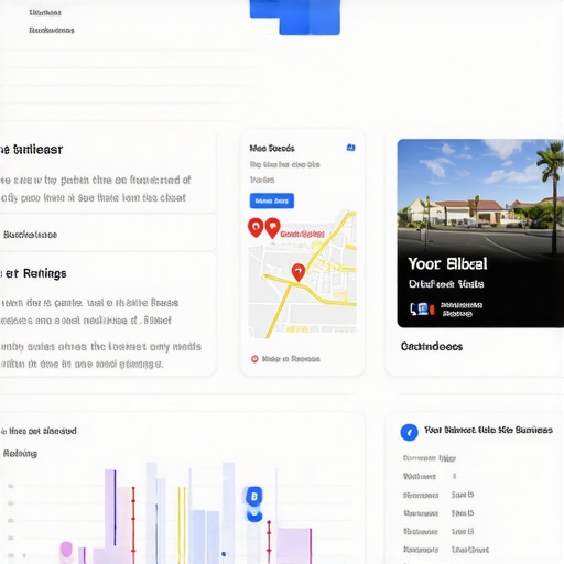 GMB dashboard illustrating improved local search rankings for Gilbert business.