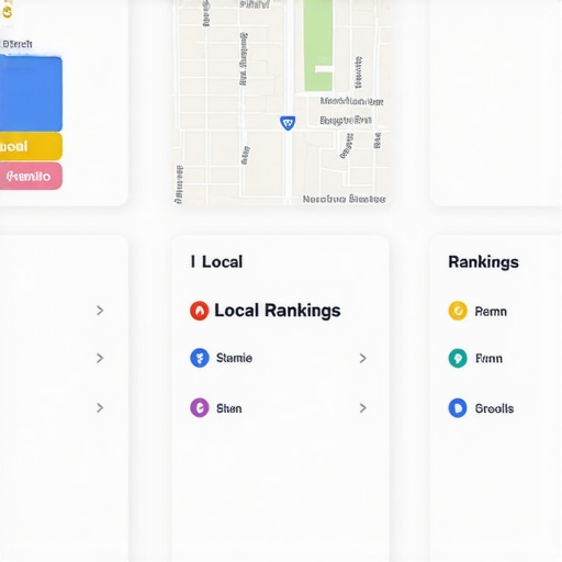 Screenshot of BrightLocal dashboard showing Gilbert-specific local search rankings.