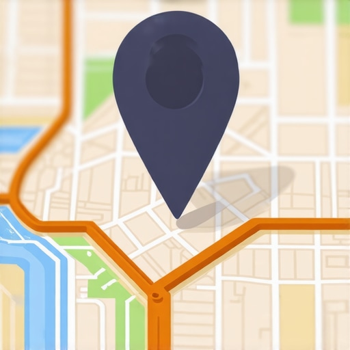 Map of Gilbert, Arizona with key business location highlighted