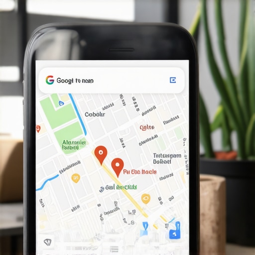 Screenshot showing Google Maps profile optimization process