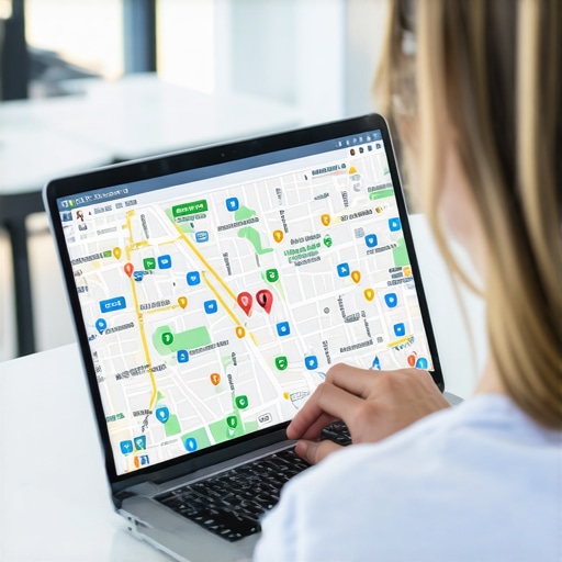 Person reviewing Google Maps rankings for Gilbert business